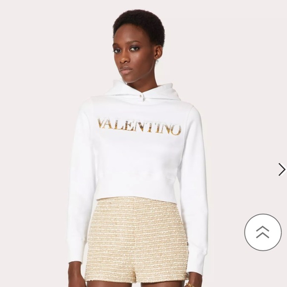 NWT โข AUTHENTIC WOMENS VALENTINO GARAVANI HOODIE โจ๐ชฉ SZ MEDIUM FITS SMALL - Picture 2 of 11